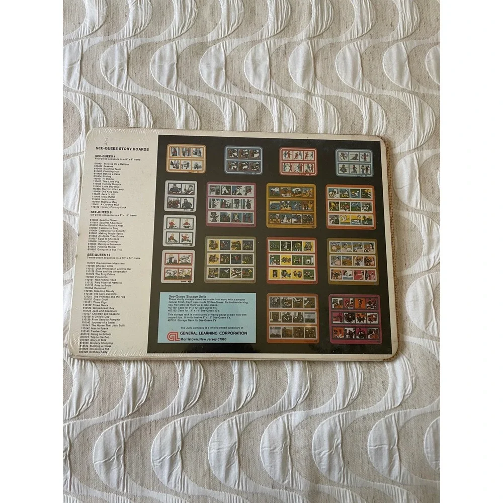 New 1956 Judy See-Quees Johnny Growing Story Board Sequence Puzzle 510657 VTG